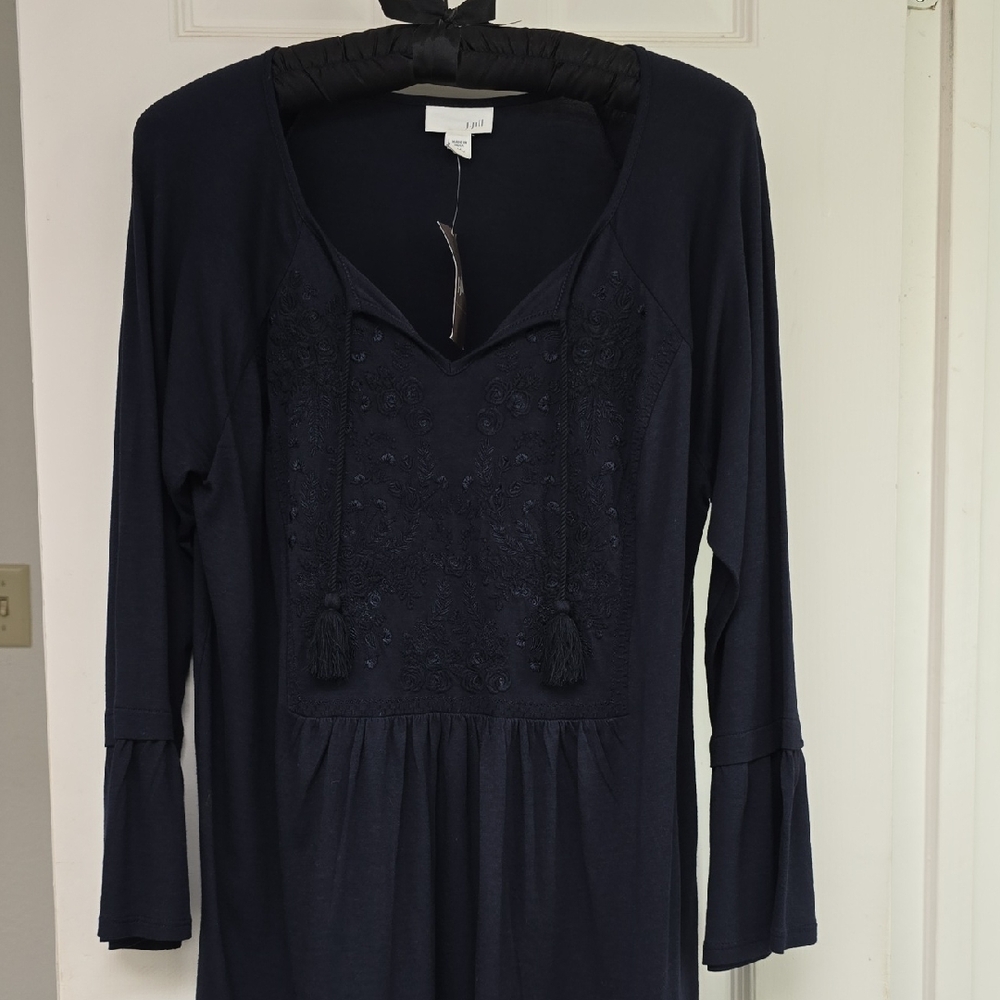 J.Jill Navy Blue Tunic - NWT